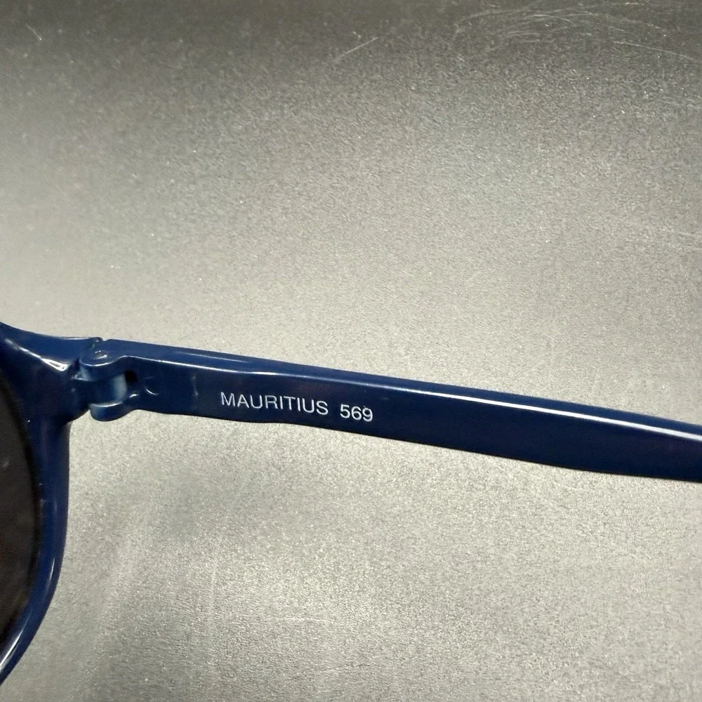 80's‎ Vintage GENUINE MAURITIUS BLUE Teardrop Aviator Sunglasses BOUTIQUE EXPORT
